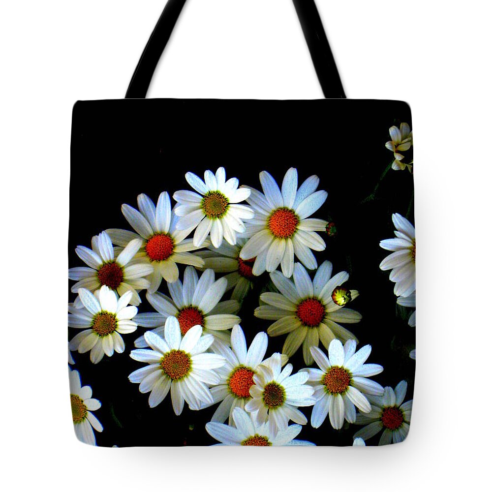 Flowers Tote Bag featuring the photograph Blossoming darkness by Pauli Hyvonen