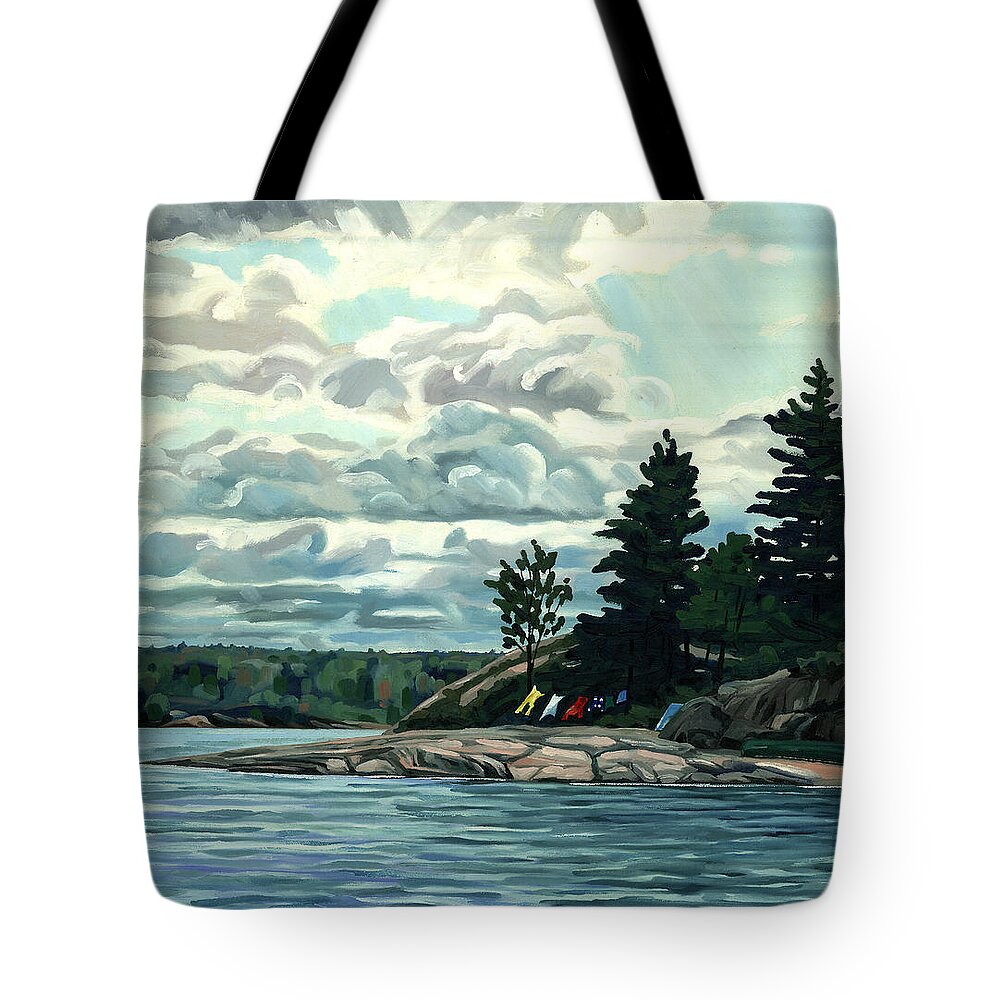 Chadwick Tote Bag featuring the painting Blow Me Away by Phil Chadwick