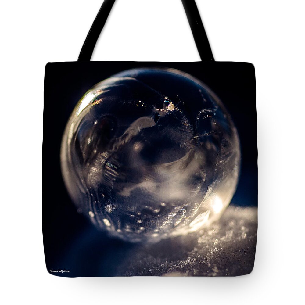 Bubble Tote Bag featuring the photograph Blown Glass by Crystal Wightman