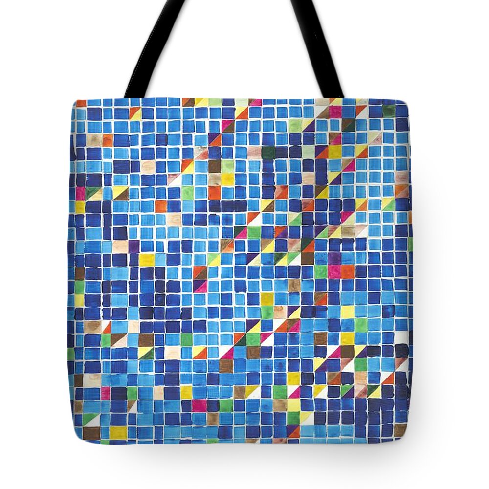 Landscape Tote Bag featuring the painting Blue by Allan P Friedlander
