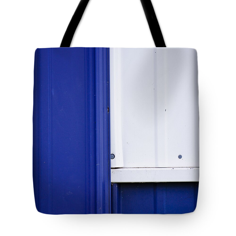 Agriculture Tote Bag featuring the photograph Blue and White by Christi Kraft