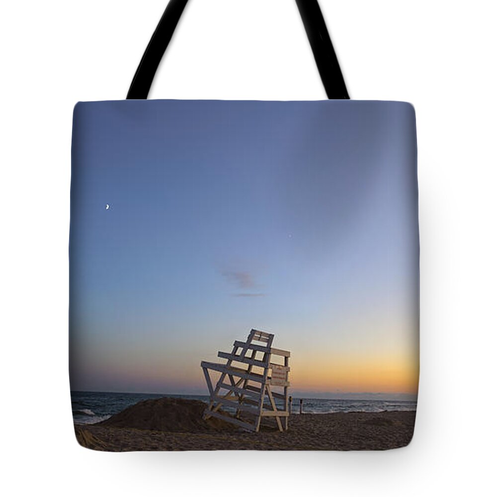 The Hamptons Tote Bag featuring the photograph Blue Hour in the Hamptons by Marianne Campolongo