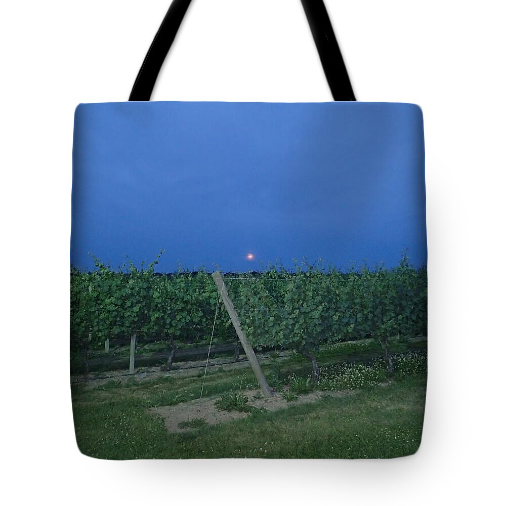 Grape Tote Bag featuring the photograph Blue Moon by Robert Nickologianis
