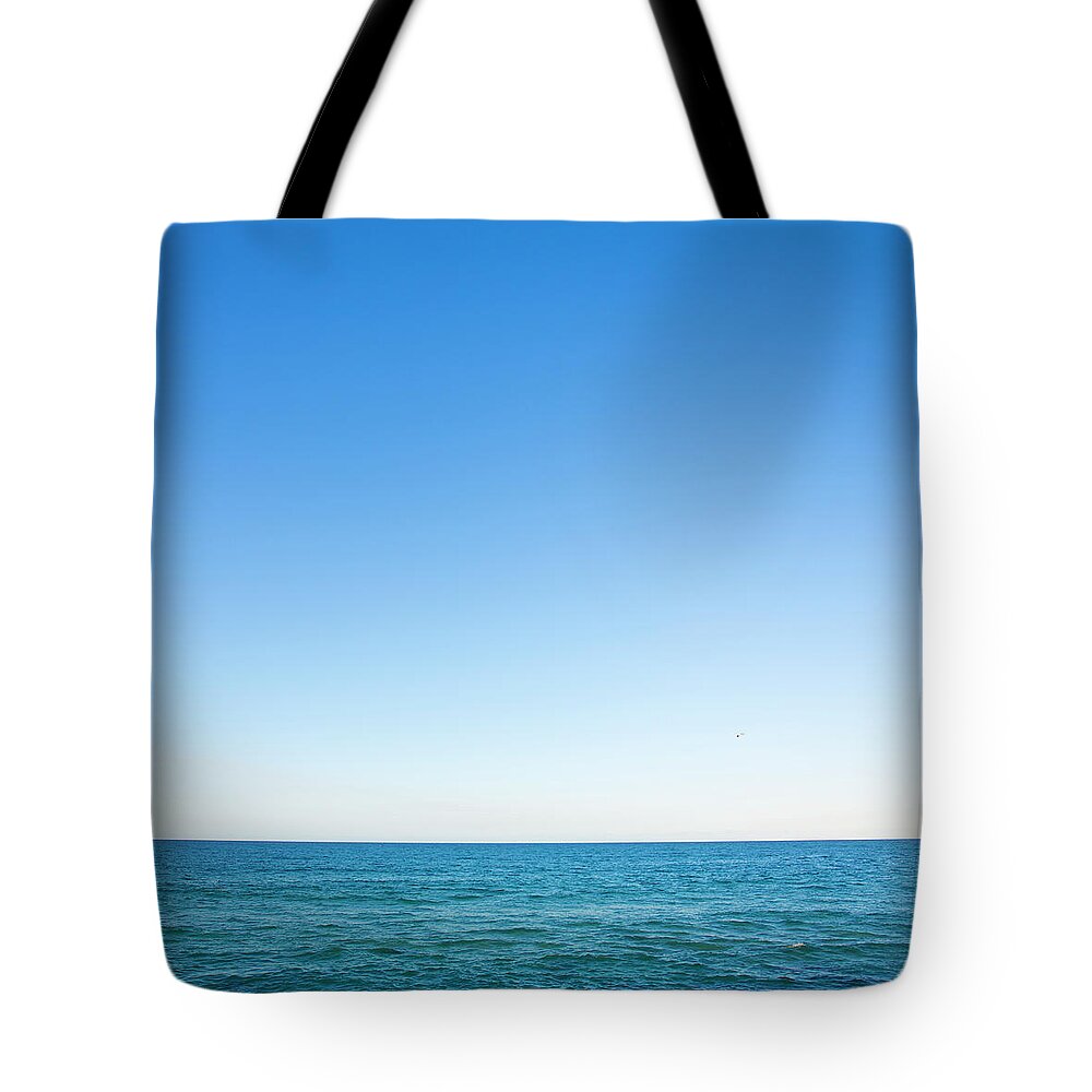 Scenics Tote Bag featuring the photograph Blue Sky And Sea by Davidf
