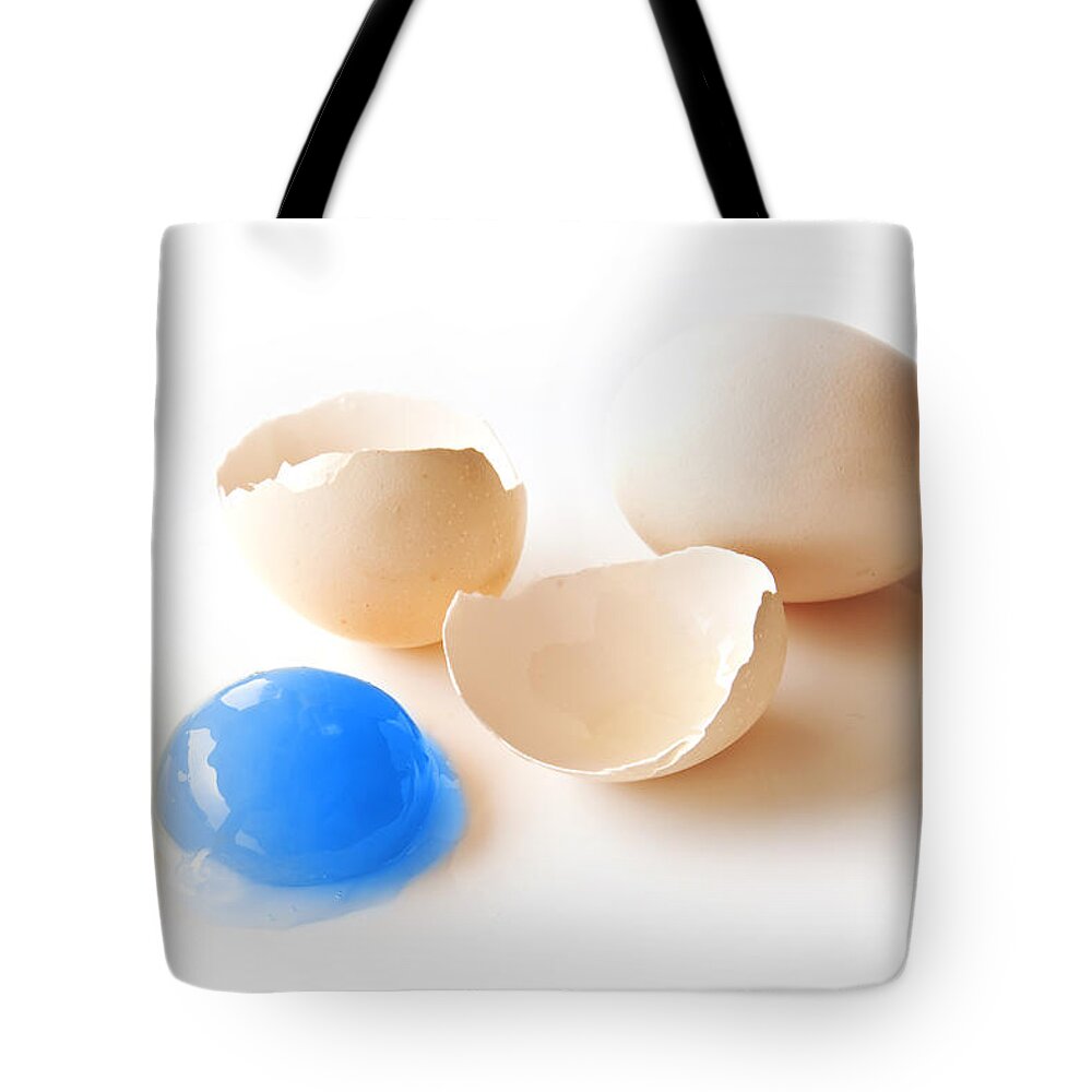 Blue yolk egg Tote Bag