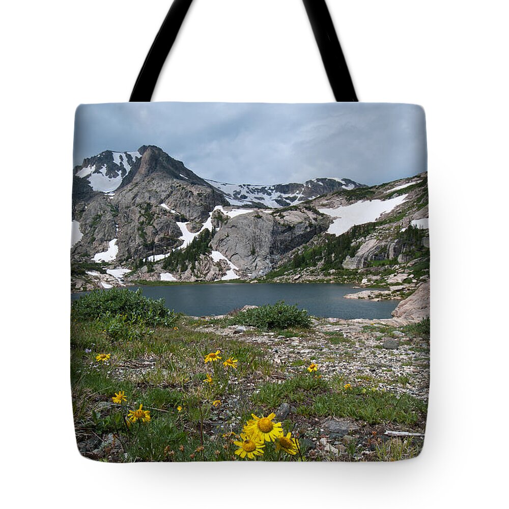 Photograph Tote Bag featuring the photograph Bluebird Lake - Colorado by Cascade Colors