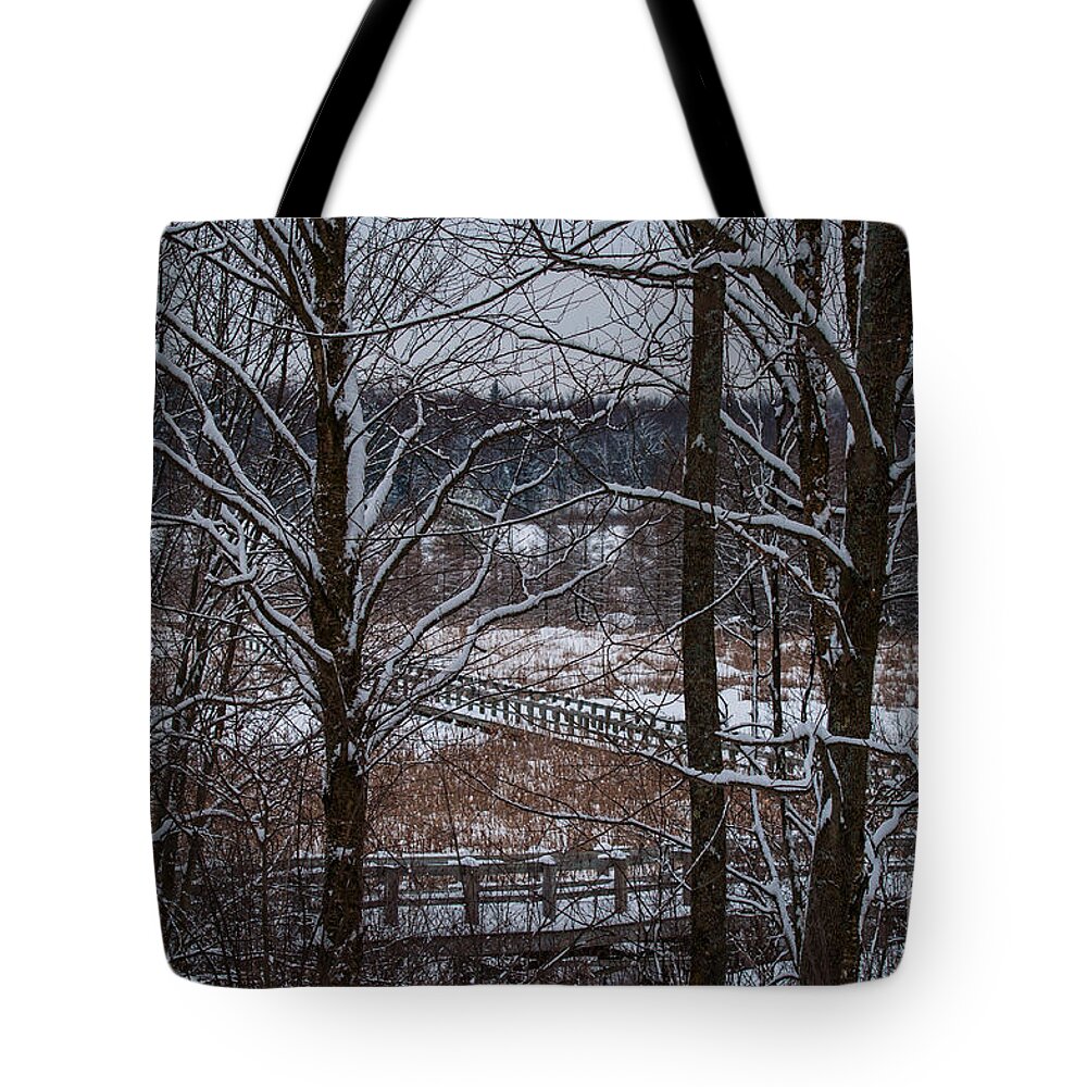 Boardwalk Tote Bag featuring the photograph Boardwalk Series No3 by Bianca Nadeau