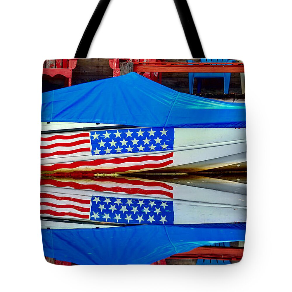 Boat Tote Bag featuring the photograph Boat For Freedom by Debra Forand