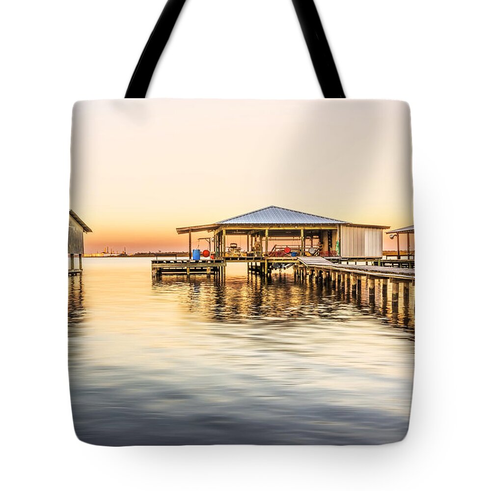 Rchitecture Tote Bag featuring the photograph Boat Houses by Maria Coulson