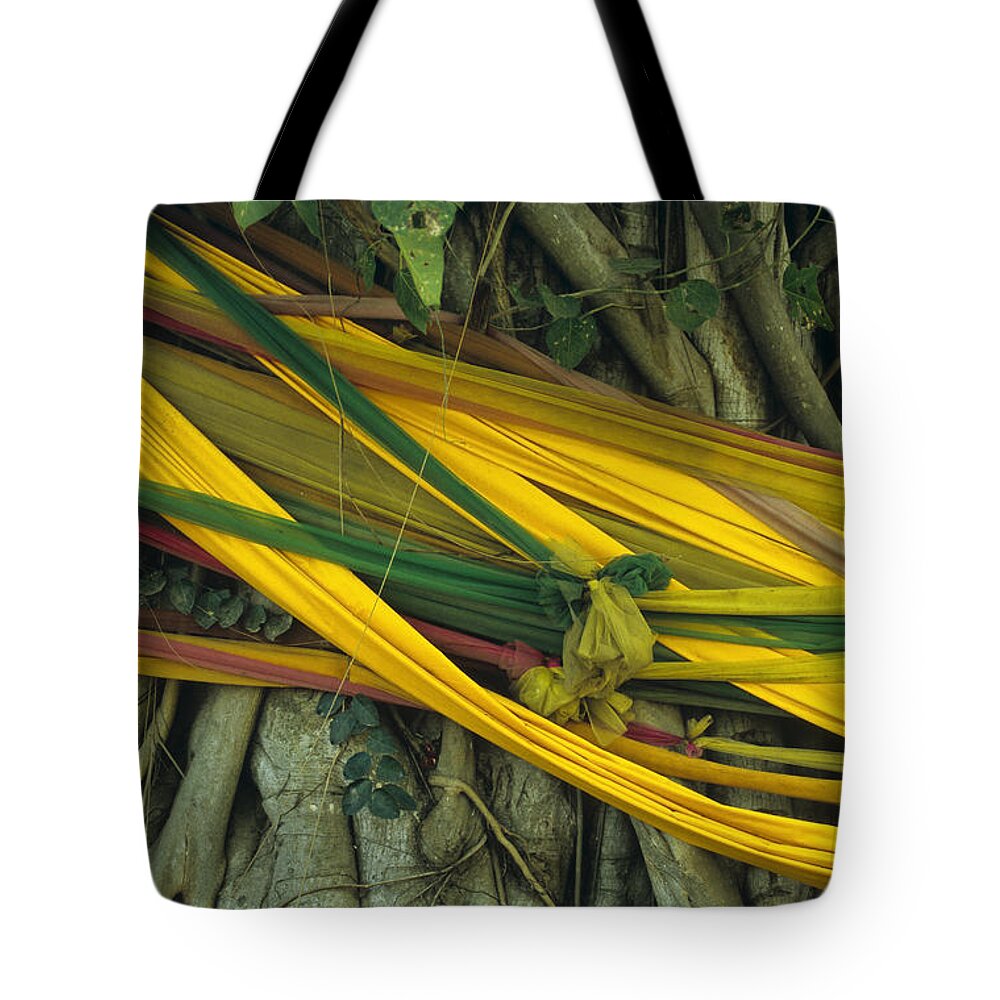 Asia Tote Bag featuring the photograph Bodhi Tree by Maria Heyens