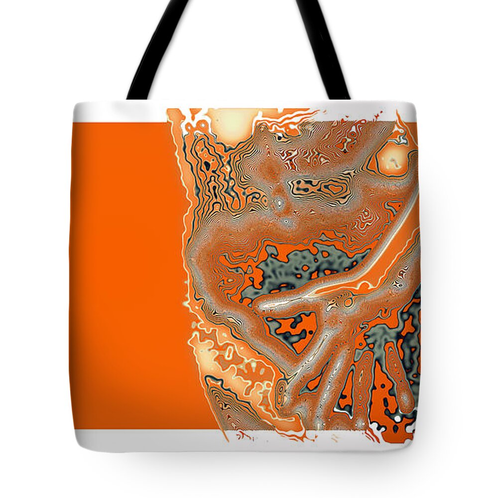 Abstract Tote Bag featuring the photograph Body by Stelios Kleanthous