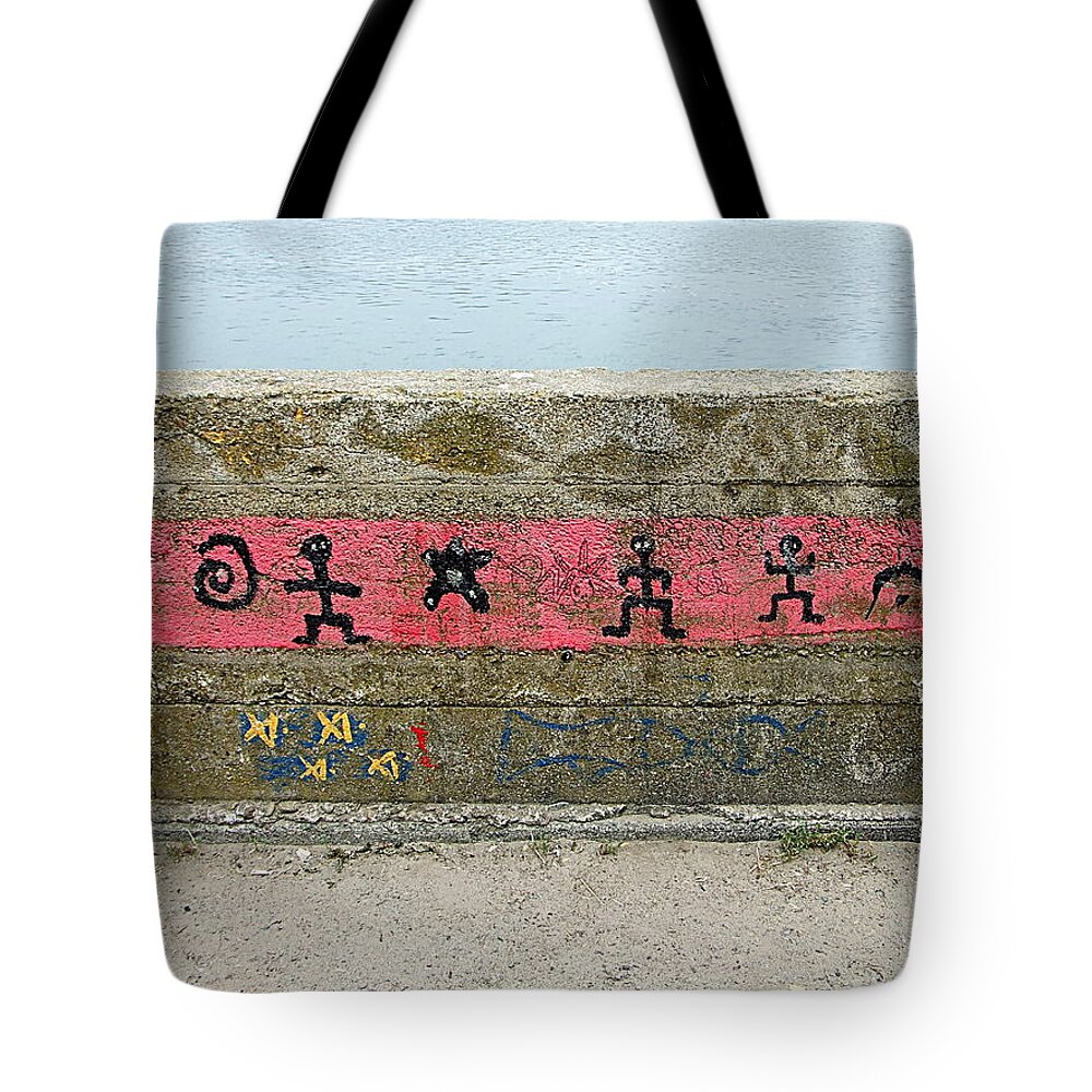 Bolinas Tote Bag featuring the photograph Bolinas Grafitti by Richard Reeve