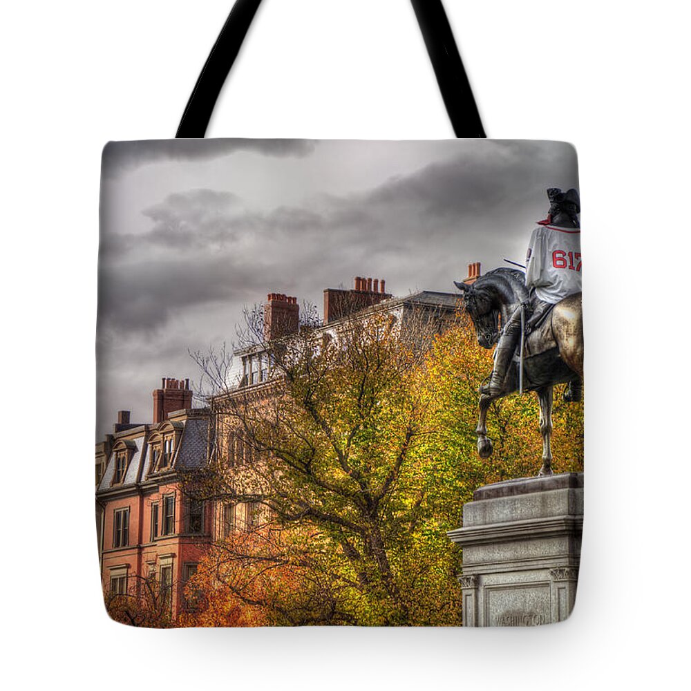 Autumn In Boston Tote Bag featuring the photograph Boston Back Bay Rooftops in Autumn by Joann Vitali