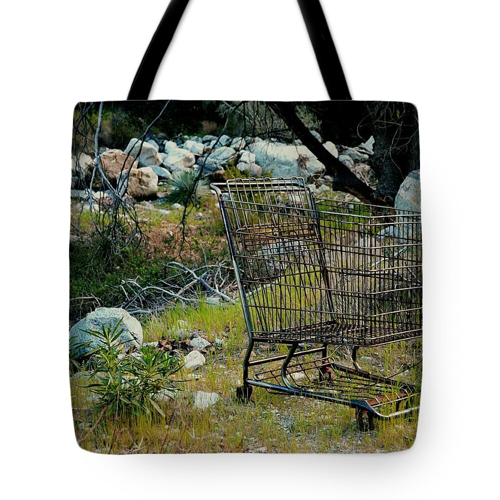 Shopping Cart Tote Bag featuring the photograph Boulder Market by Laureen Murtha Menzl