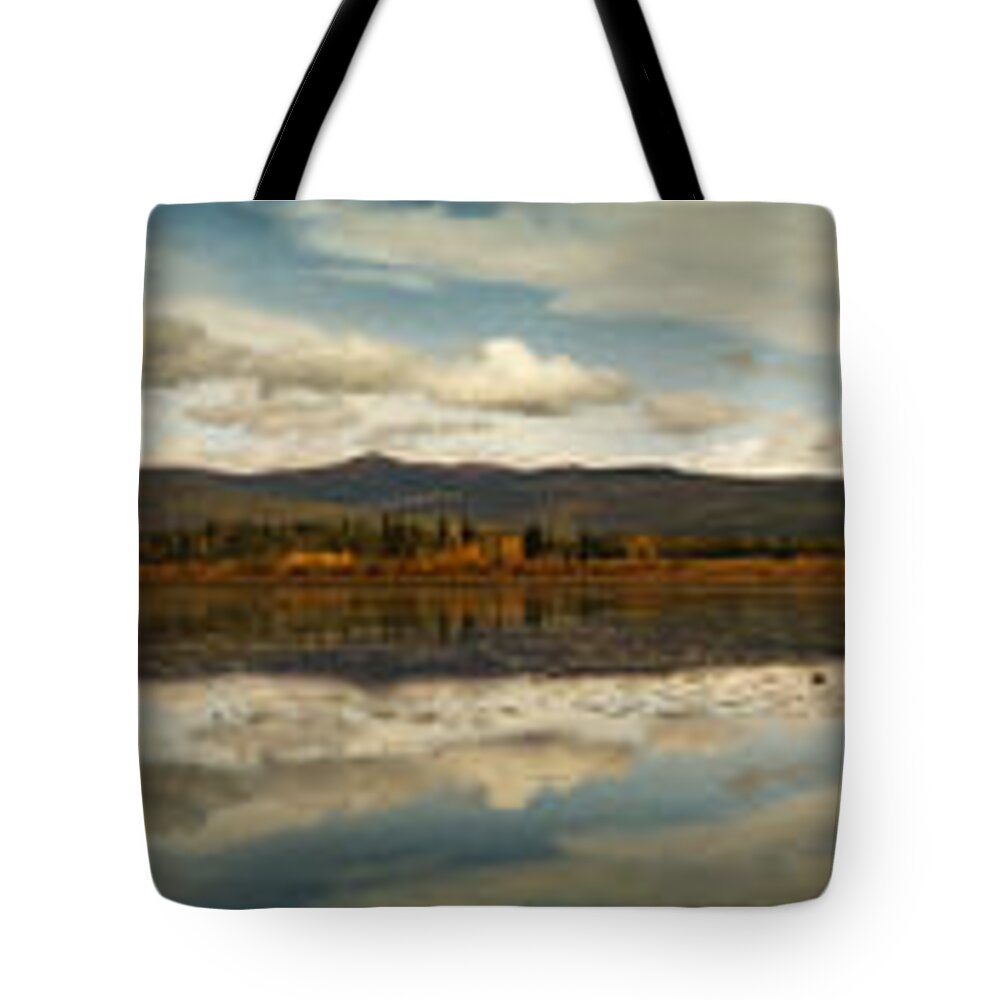 Gravel Lake Tote Bag featuring the photograph Boundless by Priska Wettstein