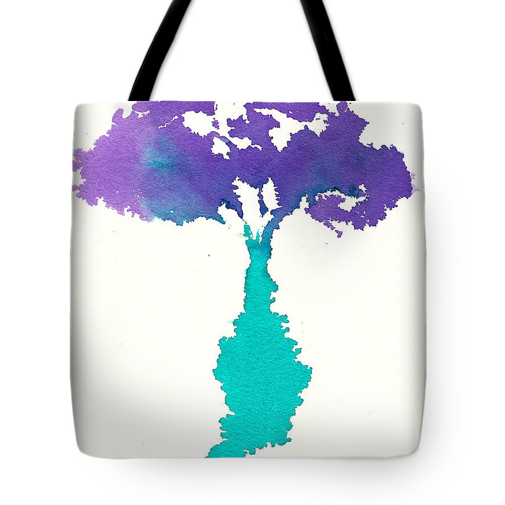 Bouquet Tote Bag featuring the painting Bouquet Abstract 2 by Frank Bright