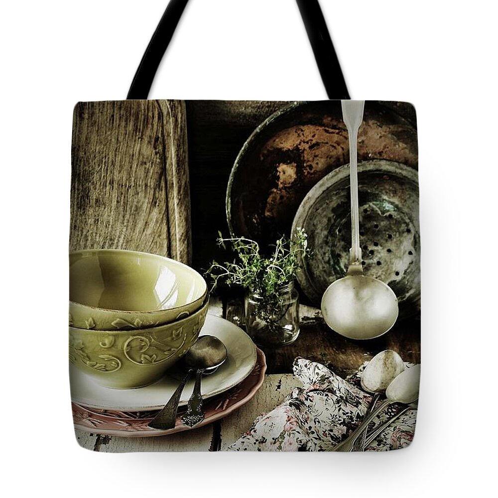 Spoon Tote Bag featuring the photograph Bowls by Mónica Pinto Photography