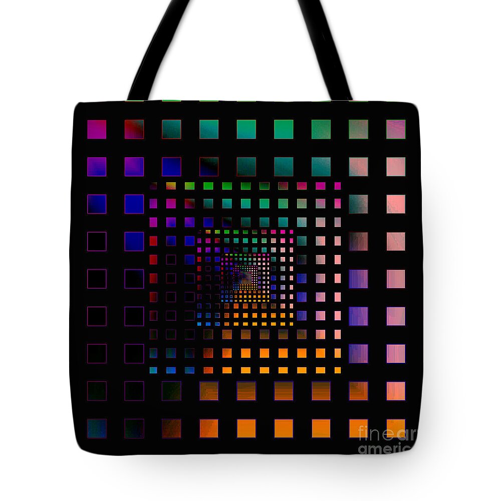 Abstract Tote Bag featuring the digital art Boxed In by Stan Reckard