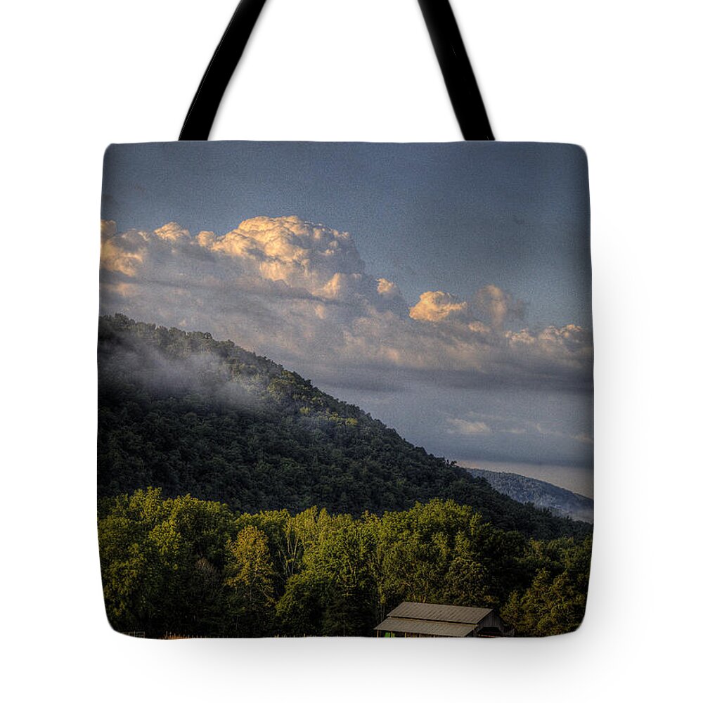 Landscape Tote Bag featuring the photograph Boxley Valley Barn by Michael Dougherty