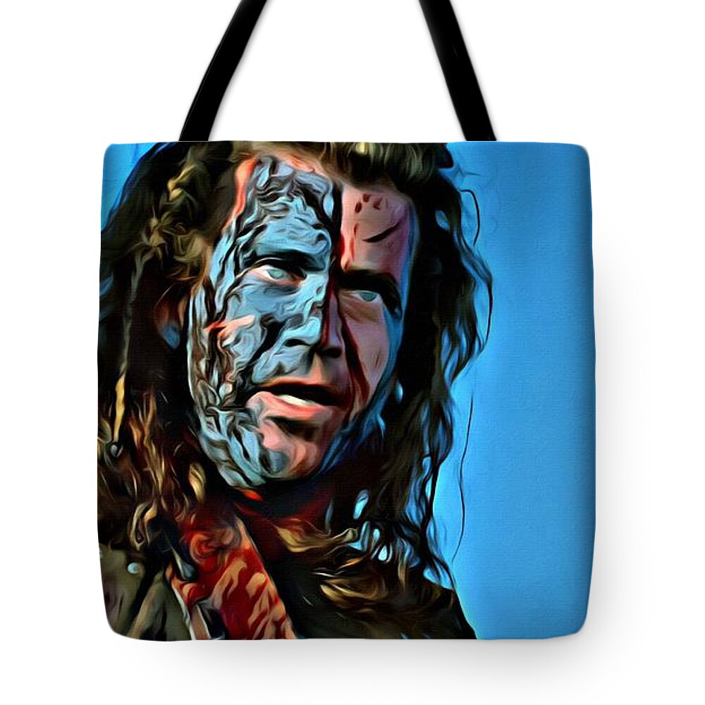 Braveheart Tote Bag featuring the painting Braveheart by Florian Rodarte