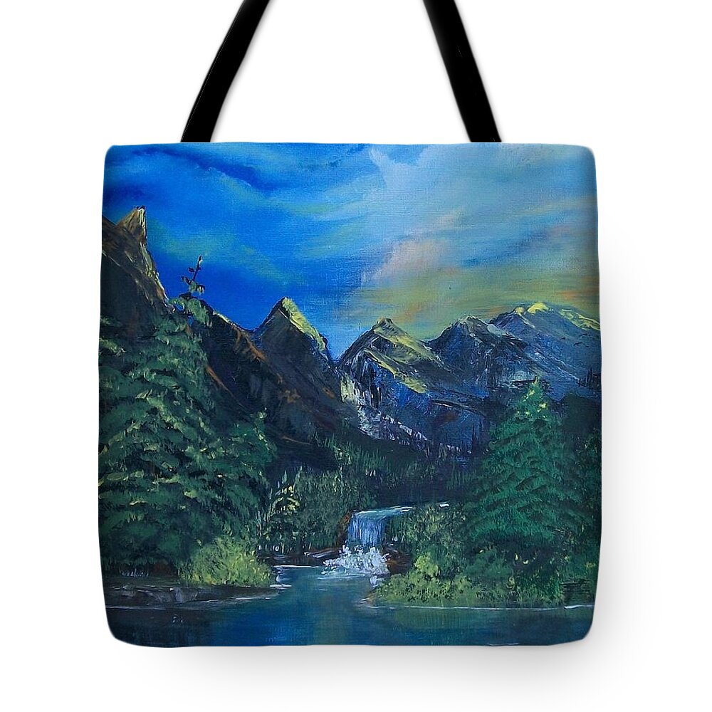 Dawn Tote Bag featuring the painting Break of Dawn by Sharon Duguay