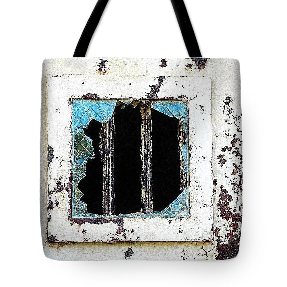 Bars On Windows Tote Bag featuring the photograph Break Out by Patricia Greer