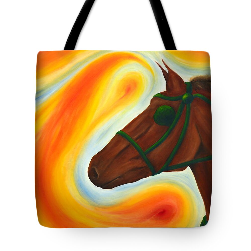  Tote Bag featuring the painting Breathe by Meganne Peck