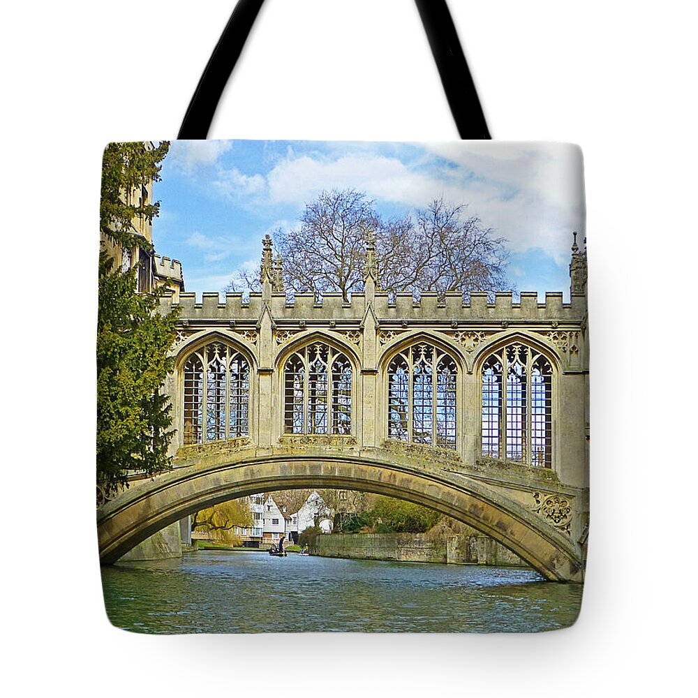 Cambridge Tote Bag featuring the photograph Bridge of Sighs Cambridge by Gill Billington