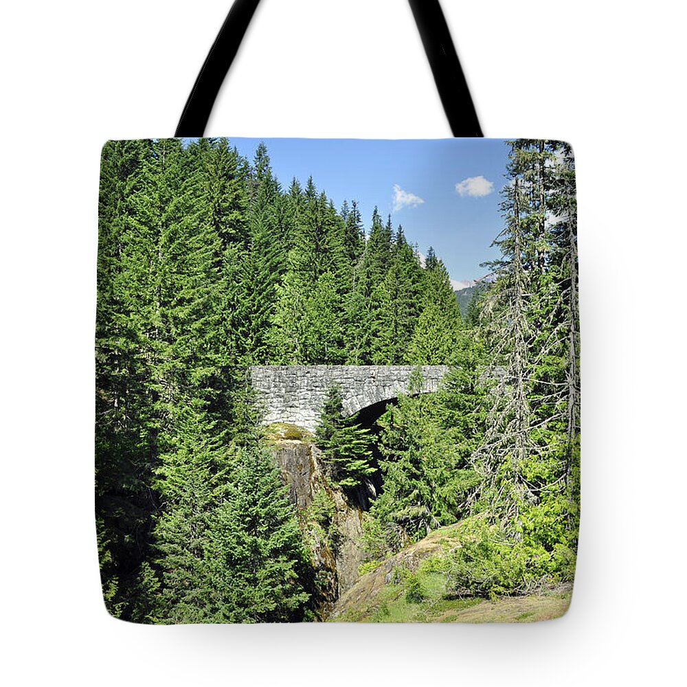 Mountain Tote Bag featuring the photograph Bridge Over Box Canyon by Tikvah's Hope