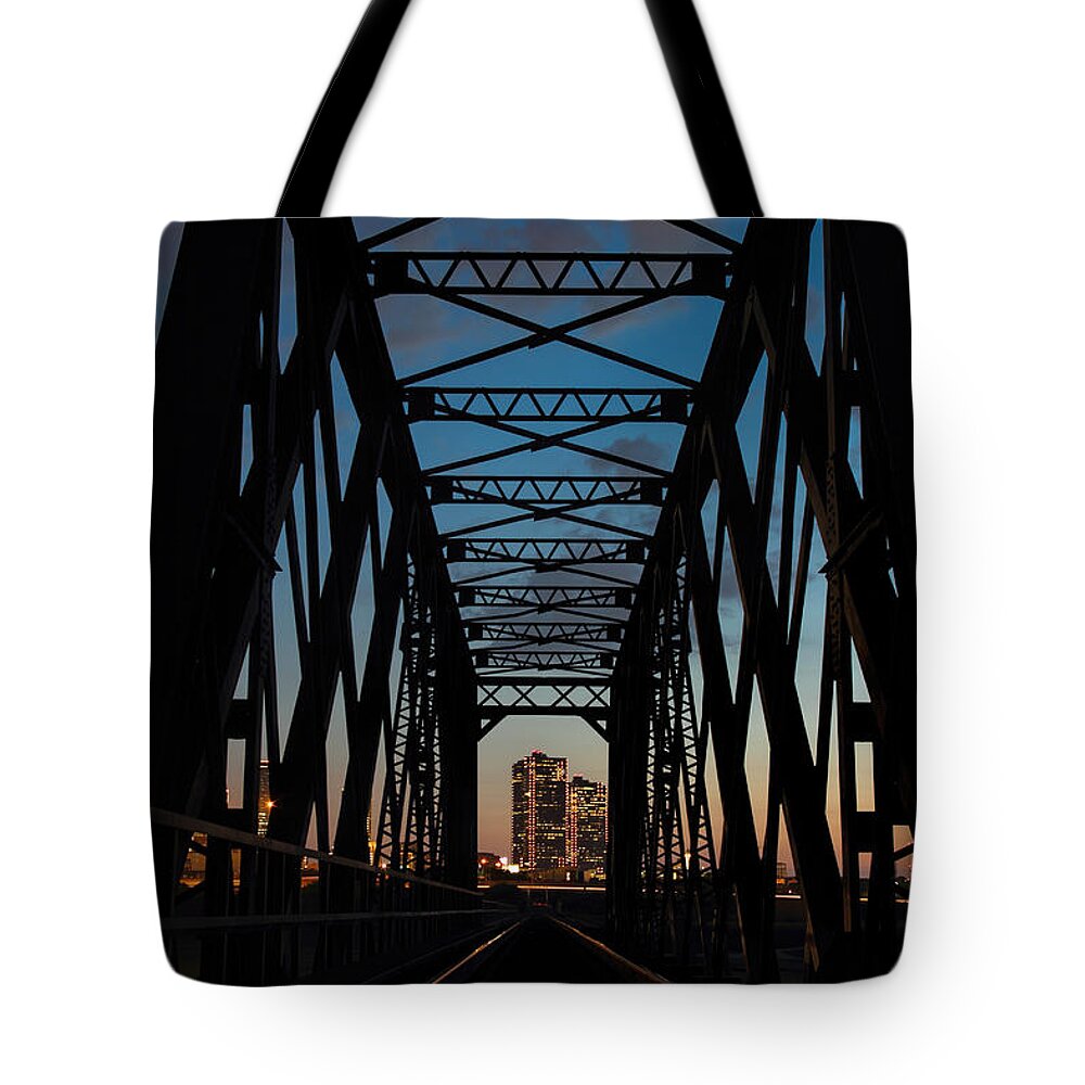 Fort Worth Texas Tote Bag featuring the photograph Bridge To Fort Worth by Jonathan Davison