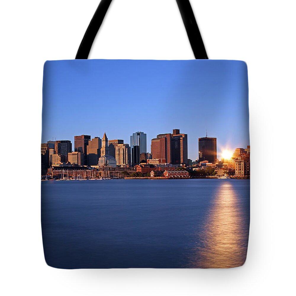 Boston Tote Bag featuring the photograph Bright and Sunny Boston by Juergen Roth