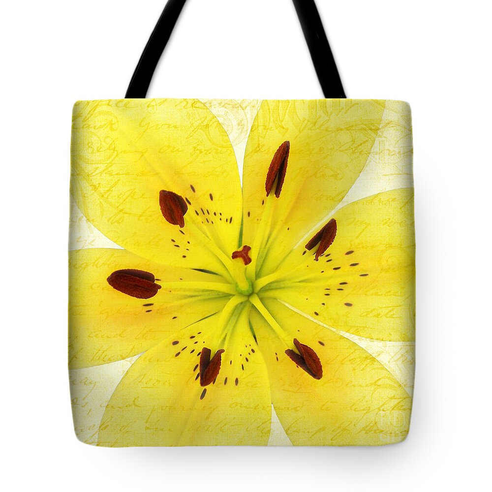 Lily Tote Bag featuring the photograph Bright Spot In My Day by Kathi Mirto