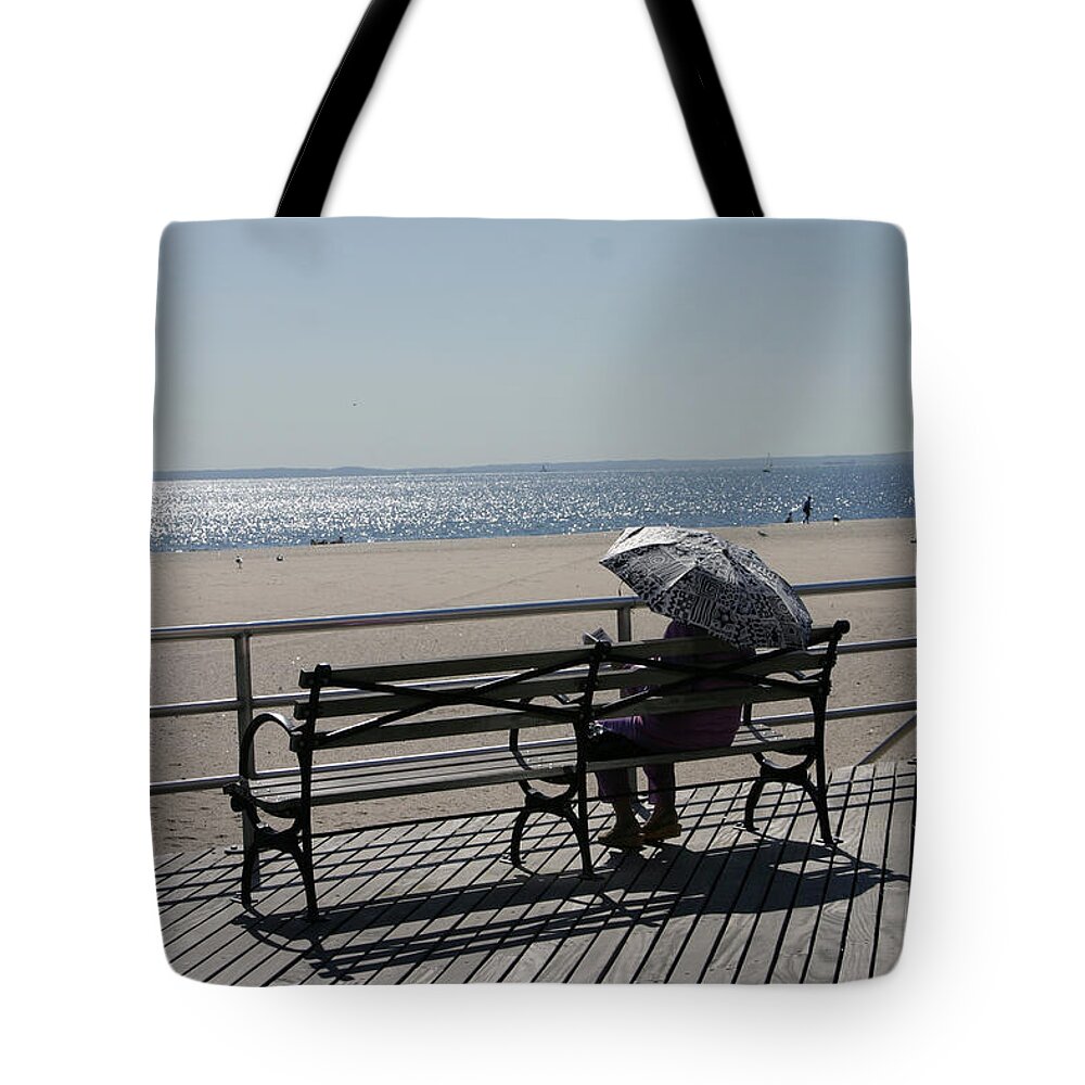 Beach Tote Bag featuring the photograph Brighton Beach Memoir by Jack Ader