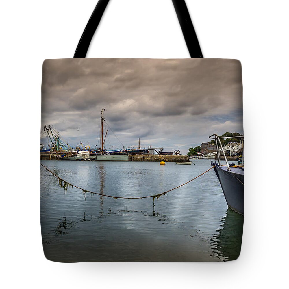 Brixham Tote Bag featuring the photograph Brixham harbour by Mark Llewellyn