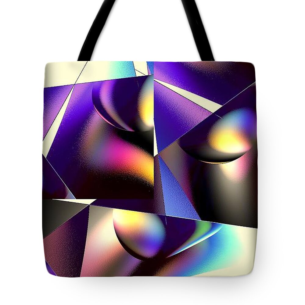 Home Tote Bag featuring the digital art Broken Glass by Greg Moores
