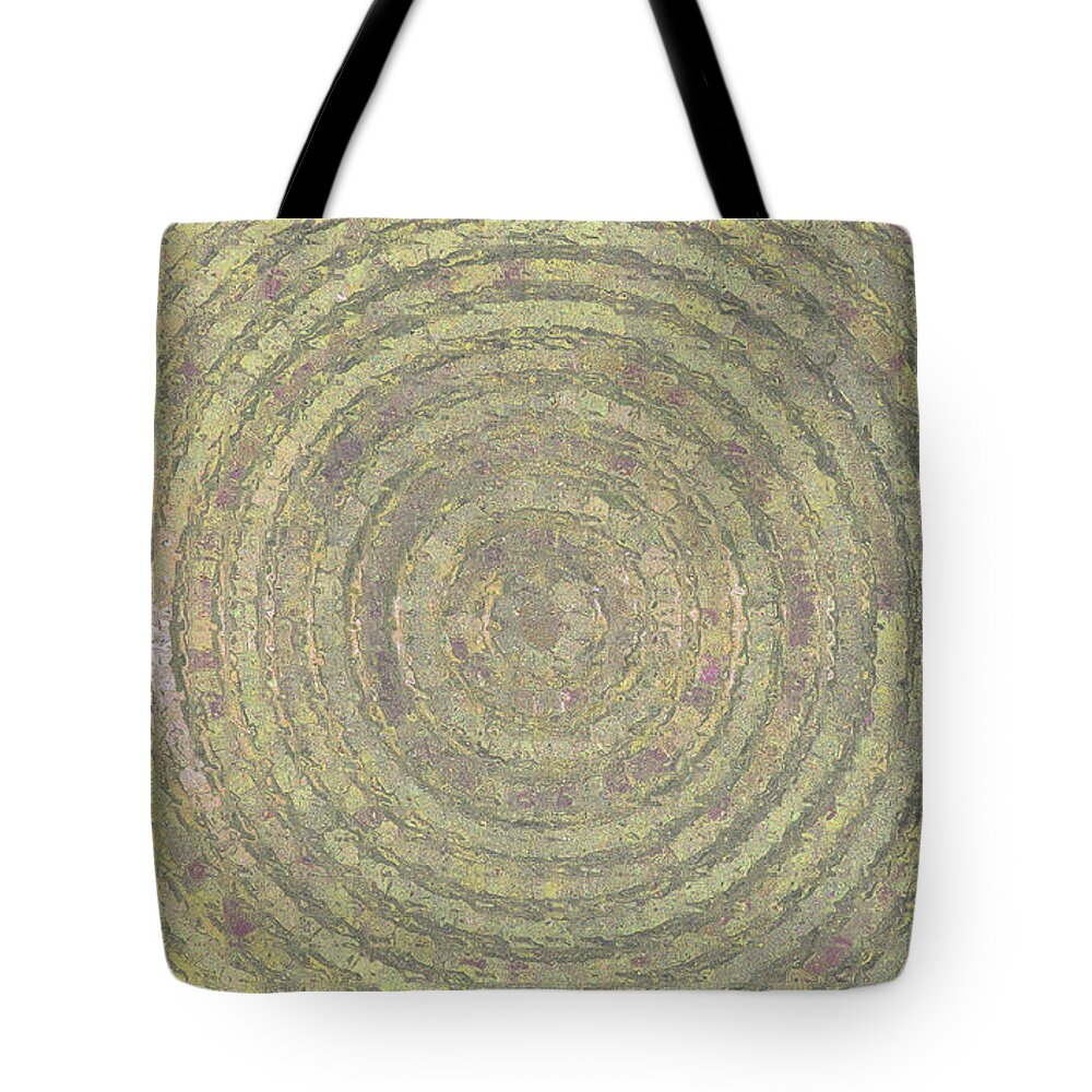 Bronze Metallic Abstract Tote Bag featuring the digital art Bronze Gold Ripples by Pamela Smale Williams