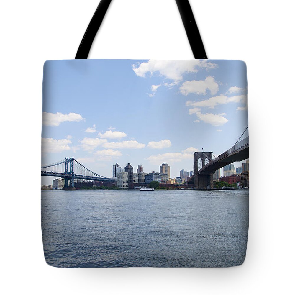 Brooklyn Tote Bag featuring the photograph Brooklyn New York by Bill Cannon