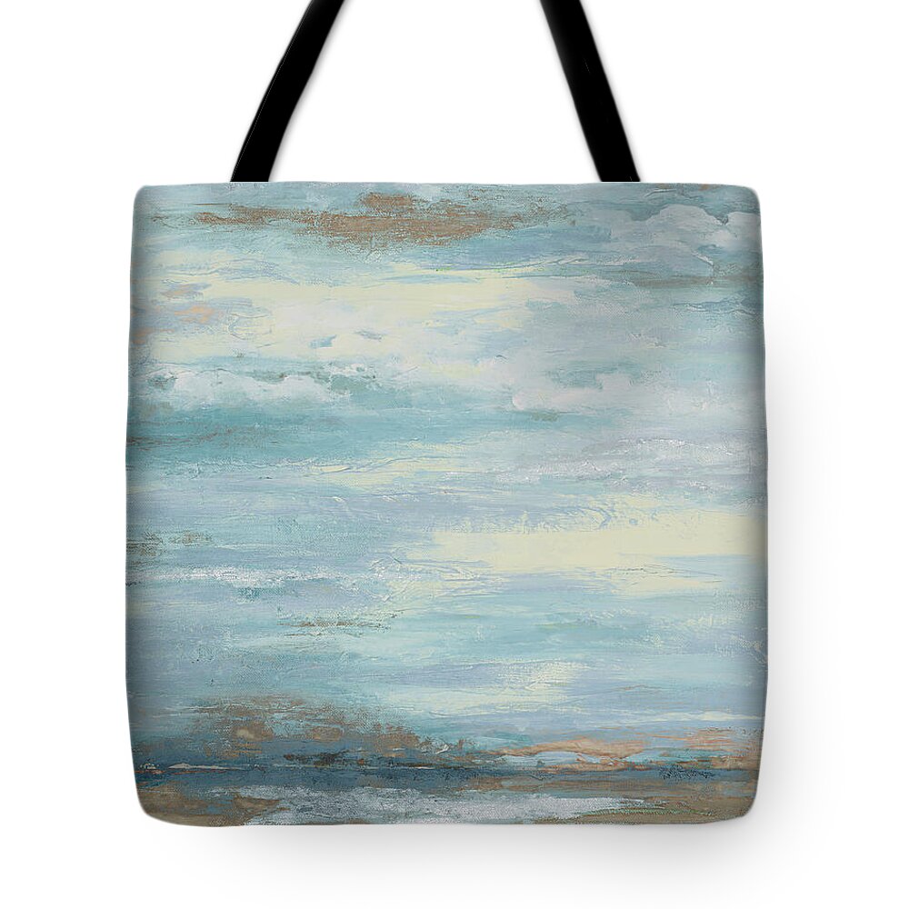 Brown Tote Bag featuring the painting Brown Misty Morning by Patricia Pinto