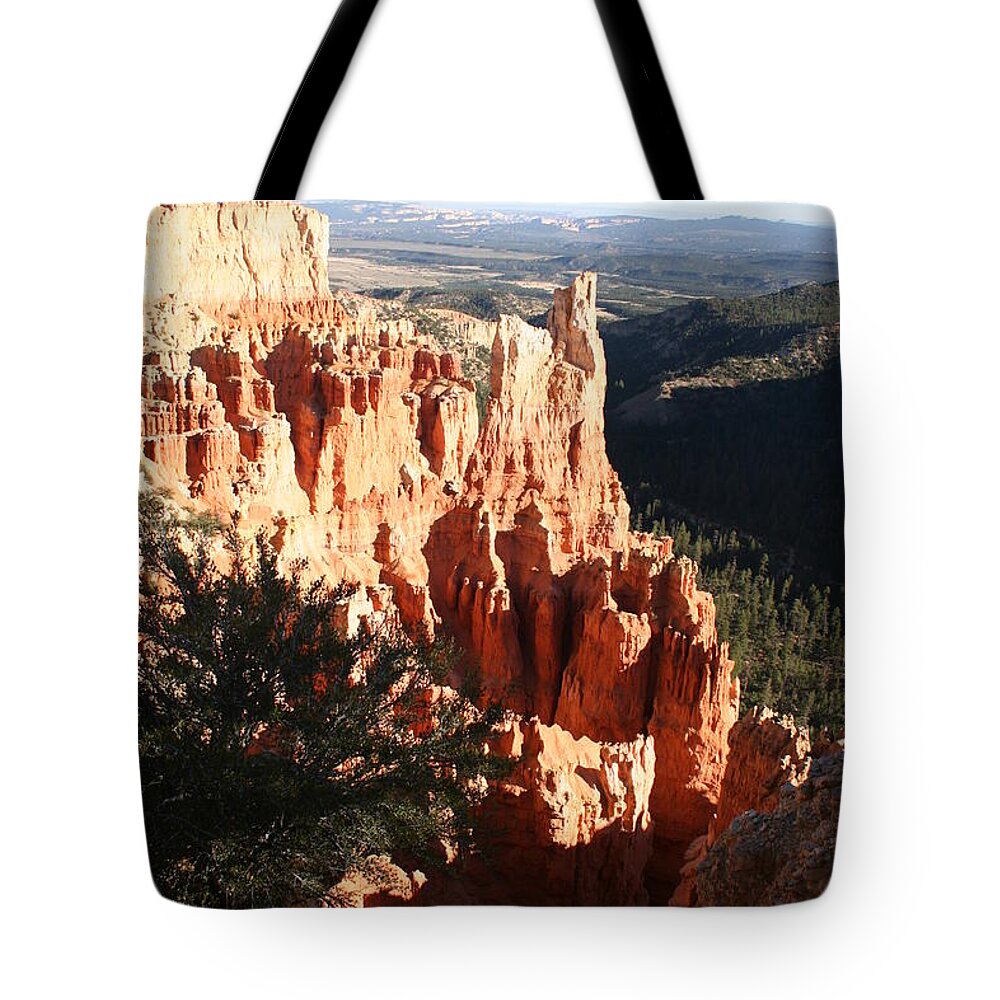 Canyon Tote Bag featuring the photograph Bryce Canyon Landscape by Christiane Schulze Art And Photography