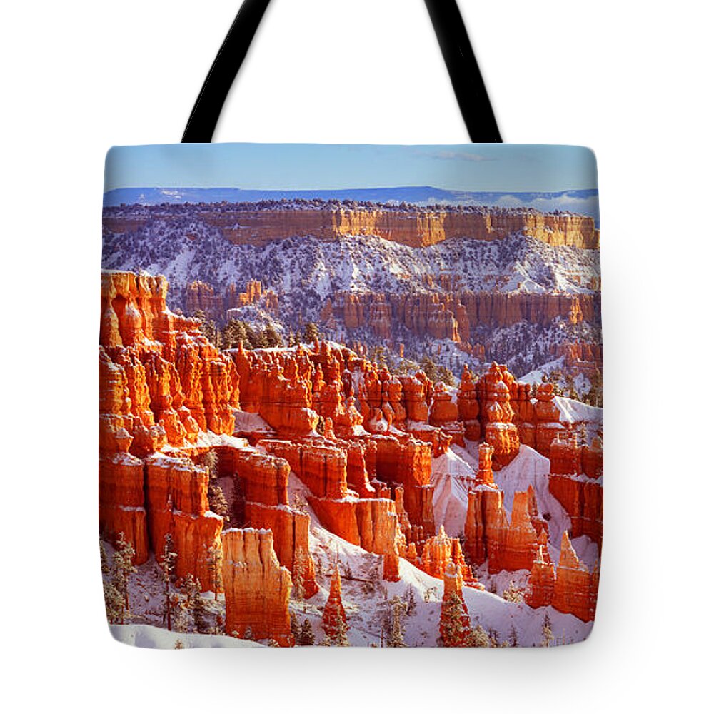 Bryce Canyon National Park Tote Bag featuring the photograph Bryce Canyon Panorama by Benedict Heekwan Yang