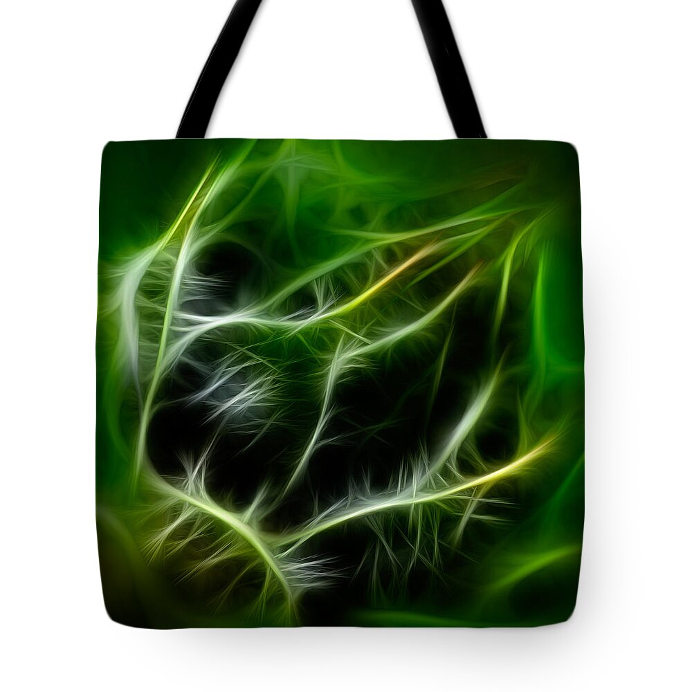 Spring Tote Bag featuring the painting Budding Beauty by Omaste Witkowski