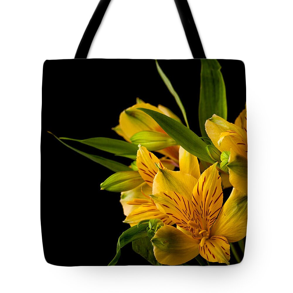 Green Tote Bag featuring the photograph Budding flowers by Sennie Pierson