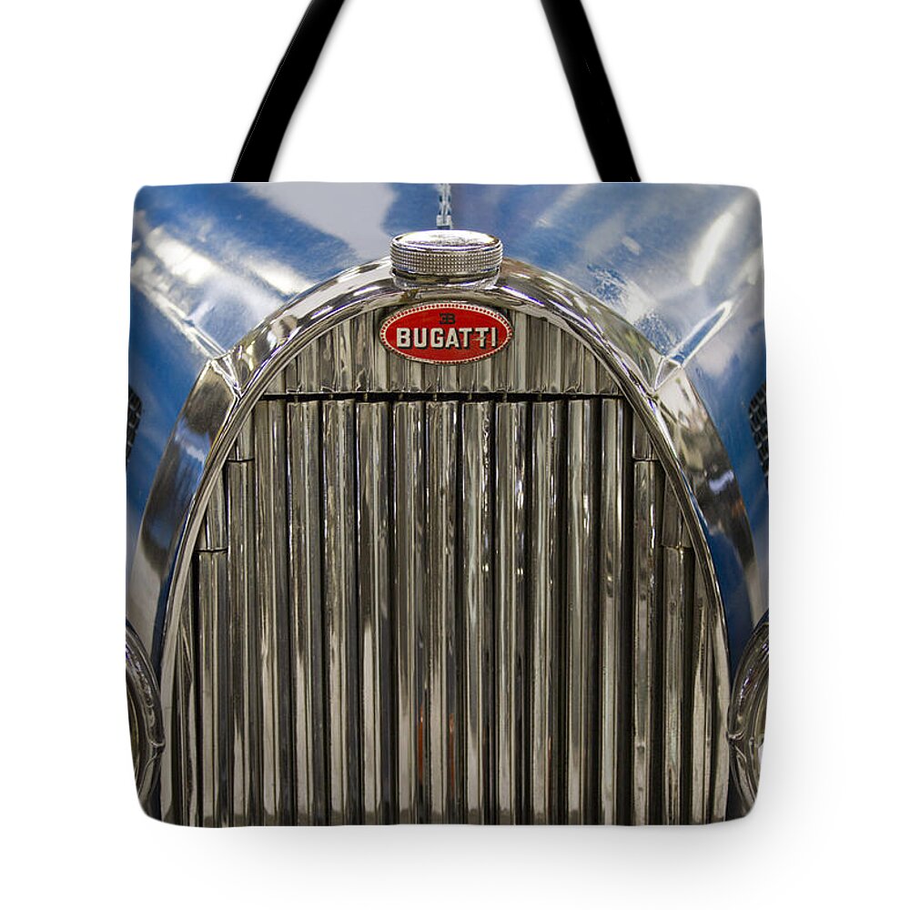 Heiko Tote Bag featuring the photograph Bugatti in Blue by Heiko Koehrer-Wagner
