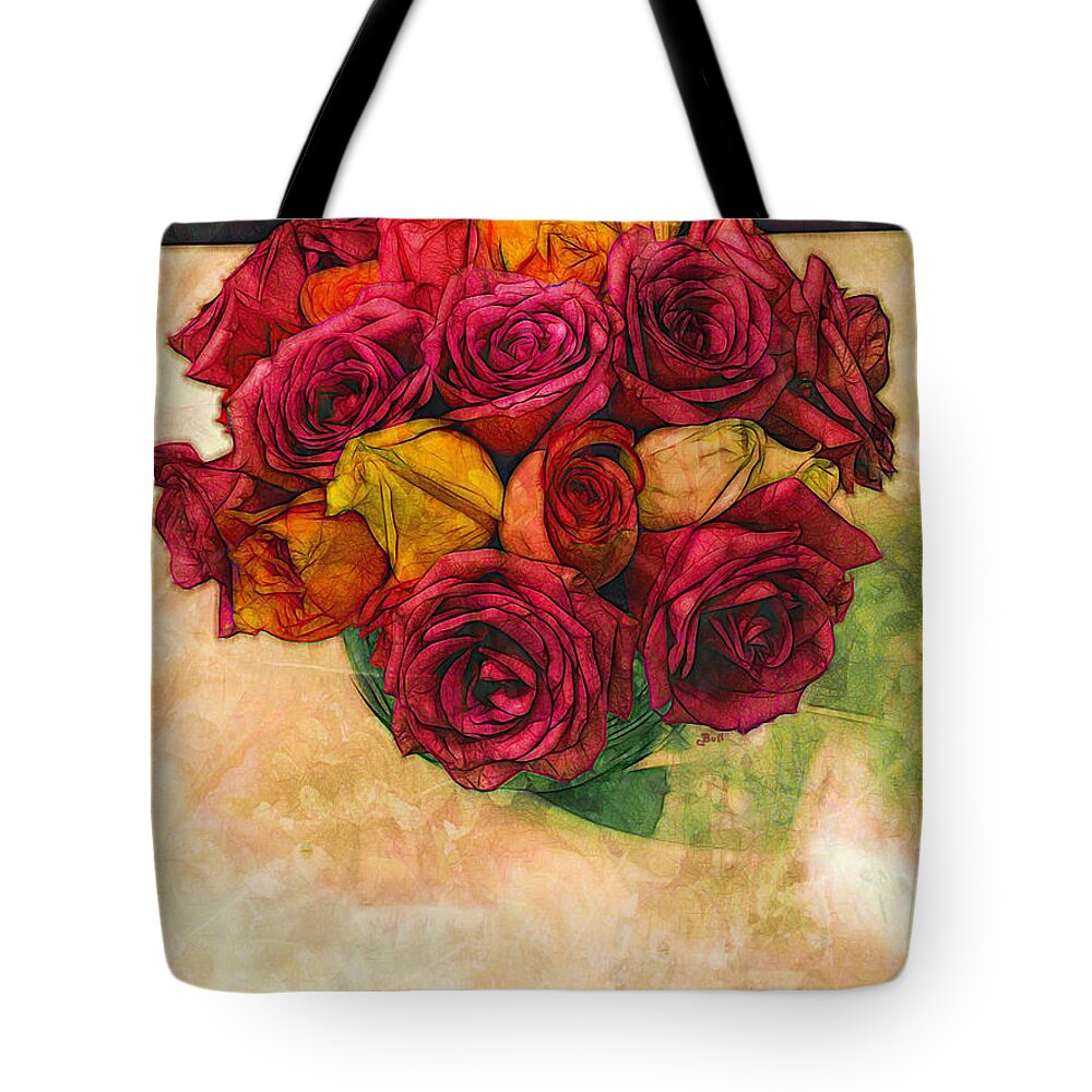 Roses Tote Bag featuring the photograph Bundle of Love by Claire Bull