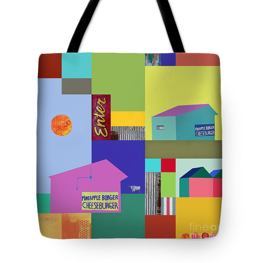 Burger Joint Tote Bag featuring the photograph Burger joint #3 by Elena Nosyreva