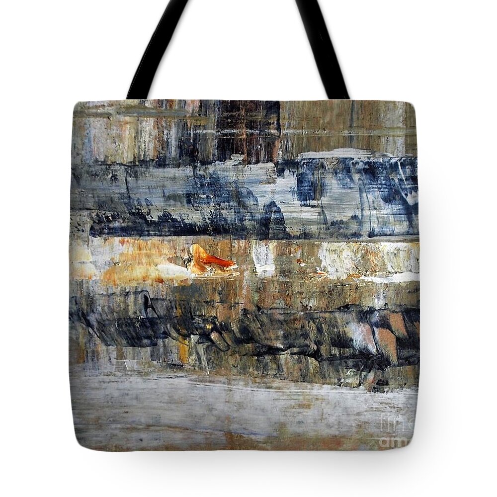 Abstract Painting Tote Bag featuring the painting Buried Treasure by Nancy Kane Chapman