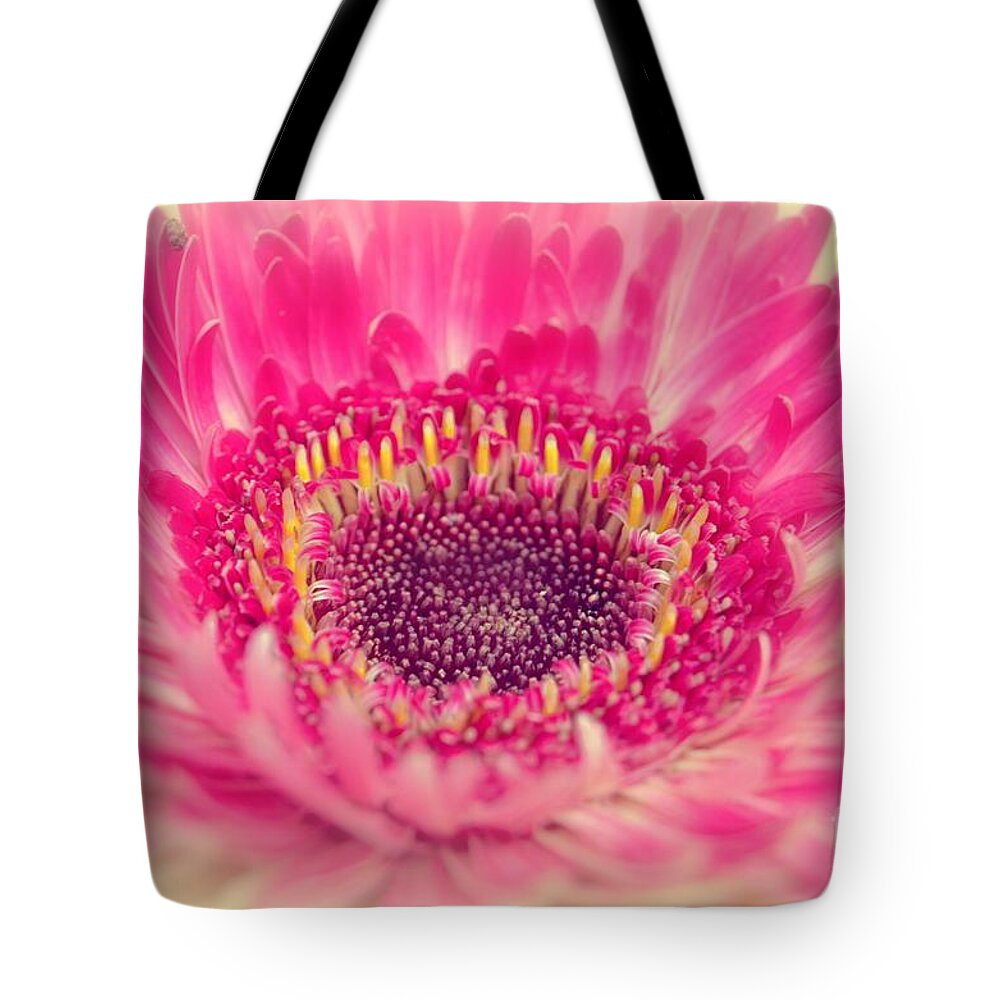 Macro Tote Bag featuring the photograph Burst of Beauty Dahlia by Peggy Franz