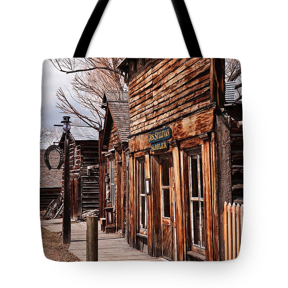 Barber Tote Bag featuring the photograph Business Block by Sue Smith