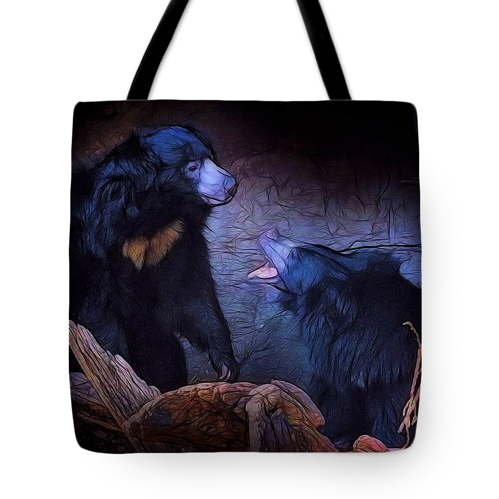 But Tote Bag featuring the painting But Mom by Jon Volden