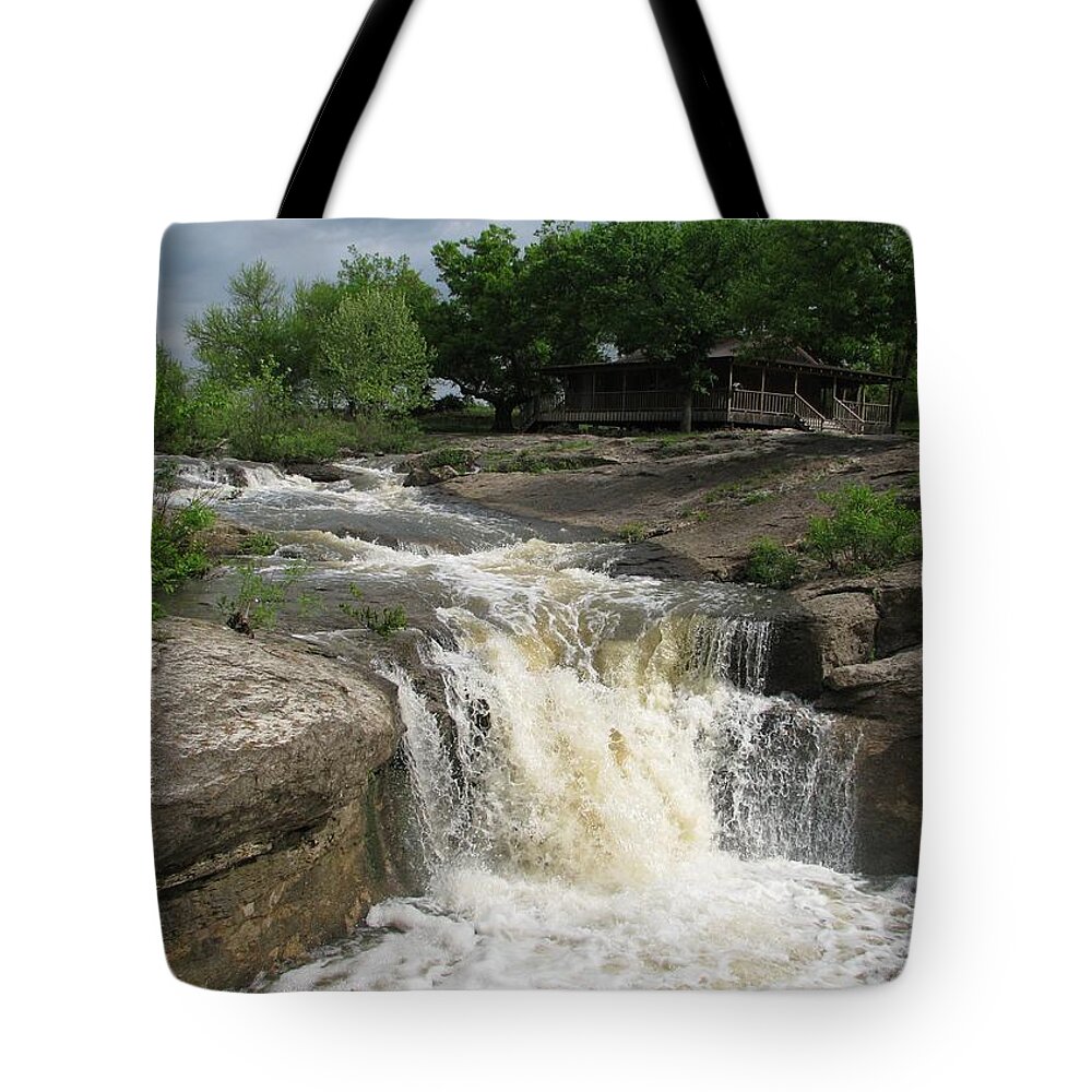 Butcher Falls Tote Bag featuring the photograph Butcher Falls by Keith Stokes